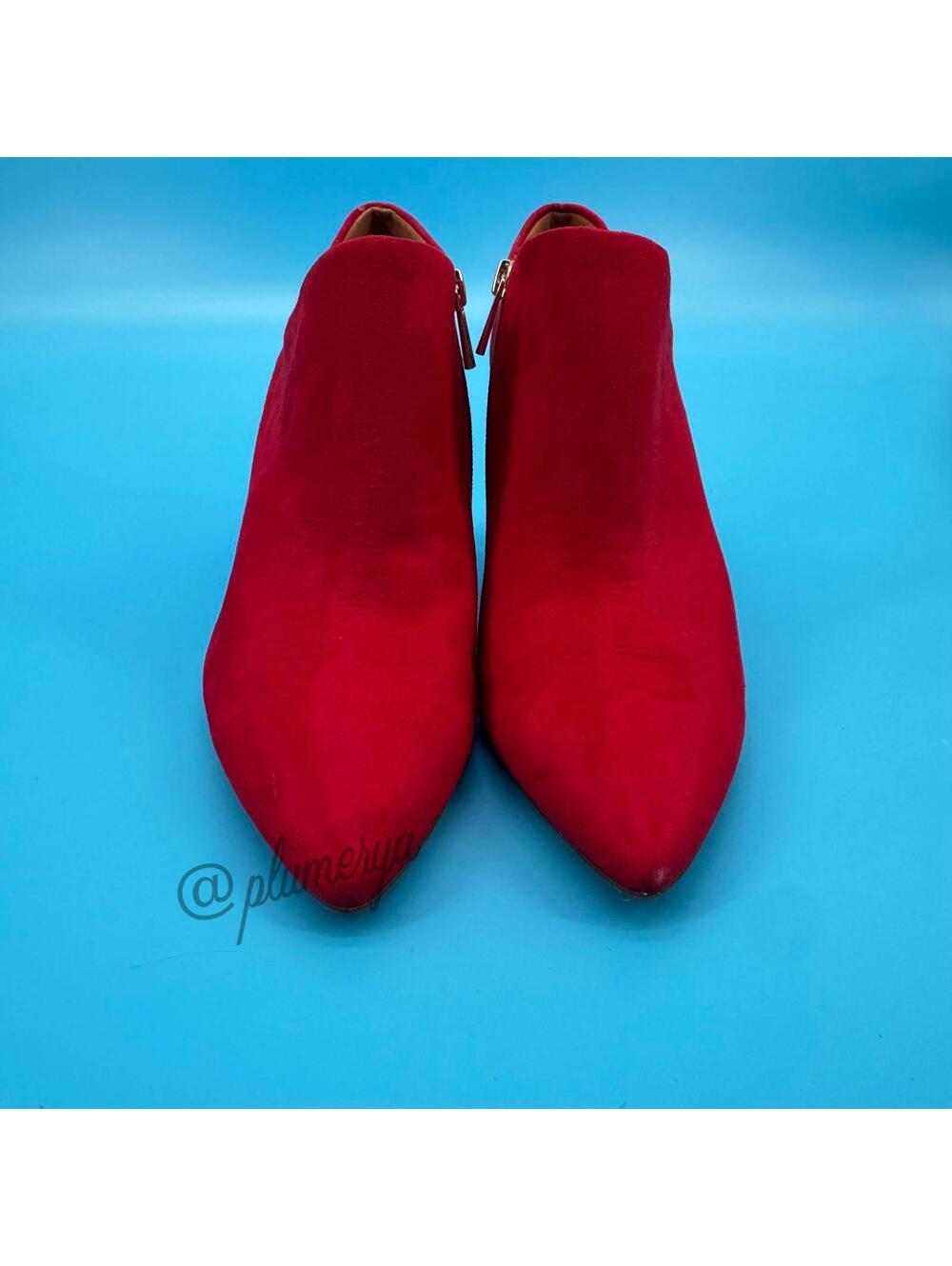 Jessica Simpson Averna Stiletto Red Heeled Ankle Boots Women's Size 8 NWOB - Picture 3 of 5